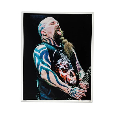 Slayer Ozzfest Kerry King Mountain View 1999 Diane Bidermann SIGNED Poster x/50