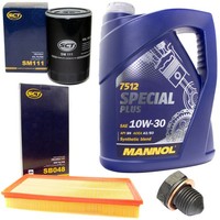 MotoröL Filter Set 10W30 5 Liter + ÖLablassschraube FüR VW Golf Cabriolet Vento