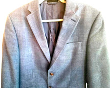 Lauren Ralph Lauren Men s 40R Poly/Linen/Rayon Blazer Jacket Summer Light Blue