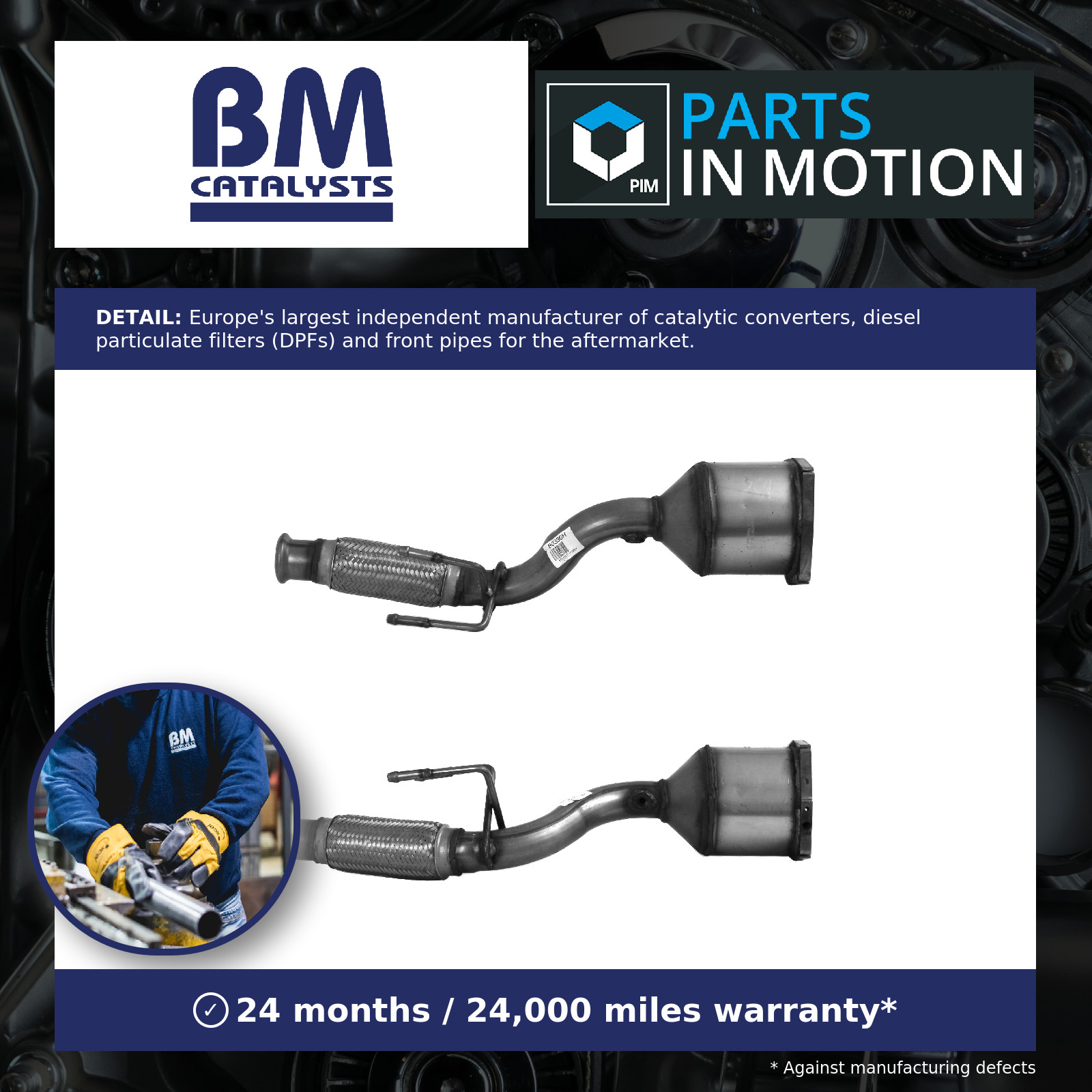 Catalytic Converter Type Approved BM80336H BM Catalysts 1731LL 1731TC 1731TG New