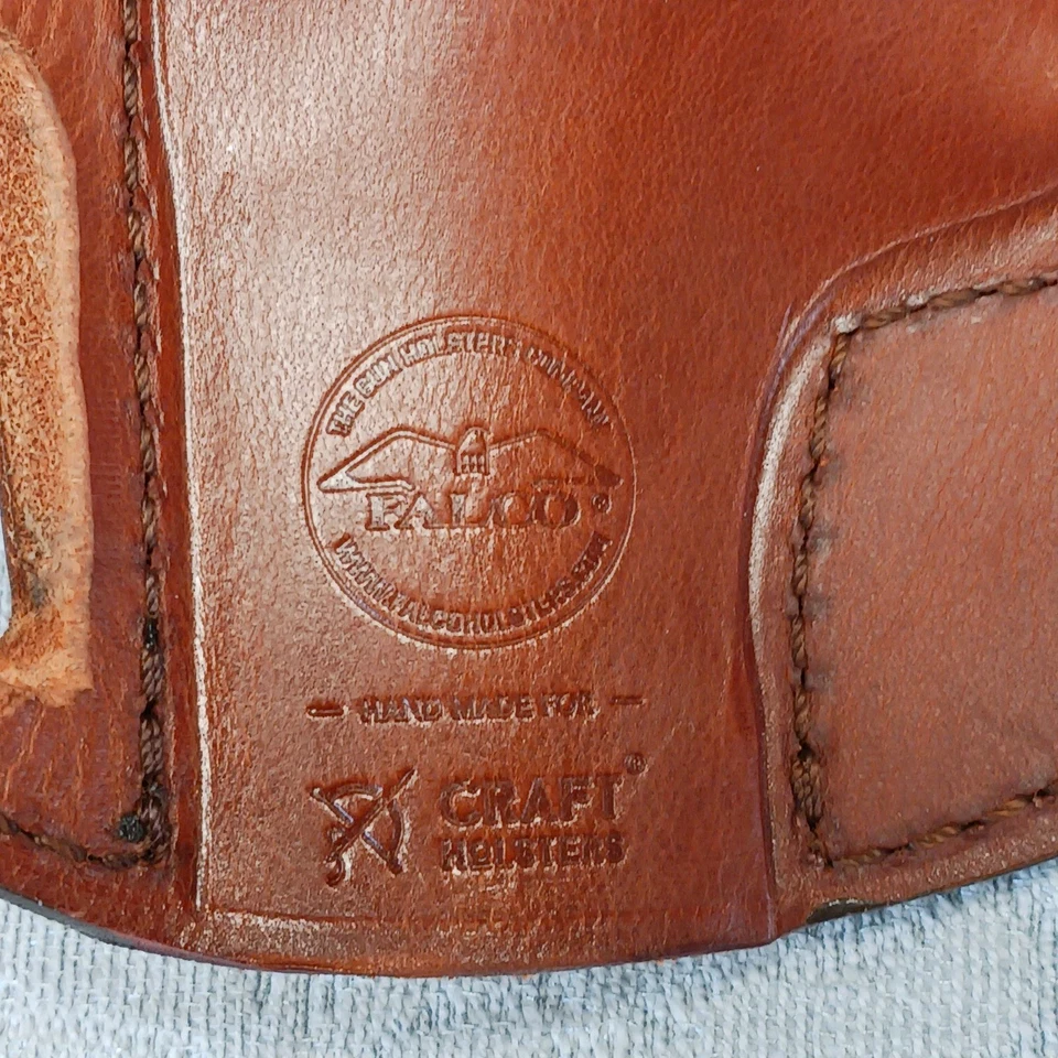 Falco 6" Revolver Brown Leather Holster - Image 3 of 4