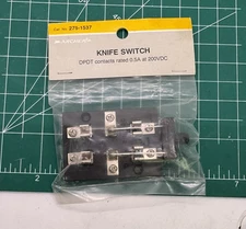 Archer Radio Shack 275-1537 DPDT Knife Switch .5A @ 200VDC New