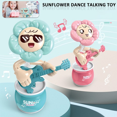 Rock Sunflower Toy w/Singing Dancing Speaking Walking Functions