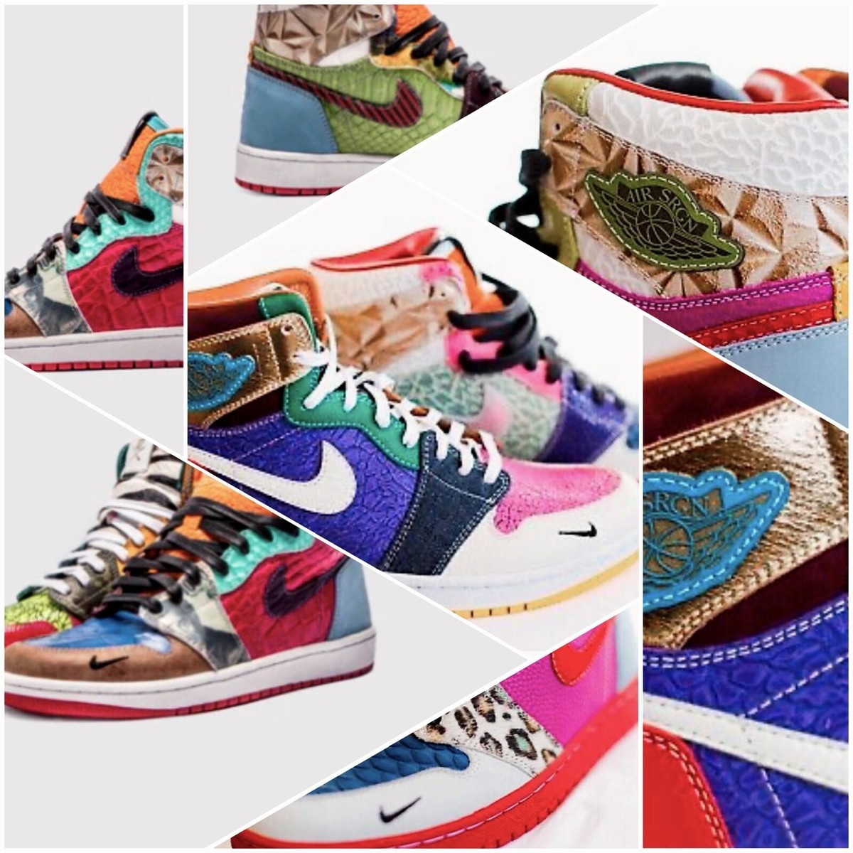 Men's Air Jordan 1 The Surgeon WHAT THE SCRAP LUX custom handmade