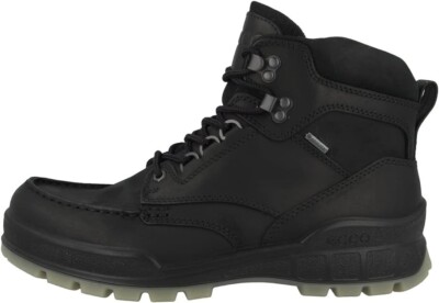 New Ecco Track Boots Black Mens goretex Lace rugged waterproof Shoe 42 8 8.5
