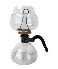 Vintage Double Bubble Ribbed Glass Vacuum  Coffee Percolator No Chips or Cracks