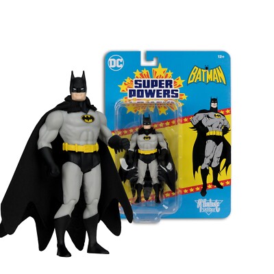 DC Superpowers Wave 9 Batman (Black & Gray) Figure Mcfarlane MINOR BUBBLE DMG