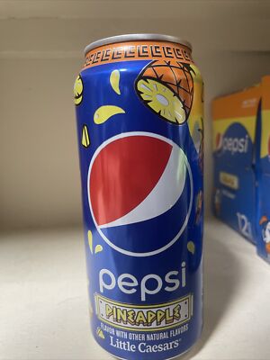Pepsi Pineapple 16oz. Can New Little Caesar's 2023