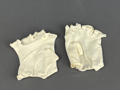Giorgio Armani Women s Fingerless Thin Nylon Cream Gloves, Italy XS (B)  (306)