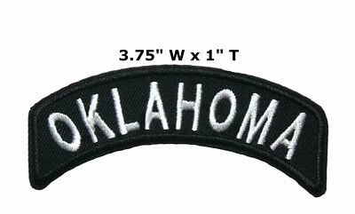 Oklahoma State Embroidered Patch Iron-on / Sew-on Biker Badge Rocker Emblem