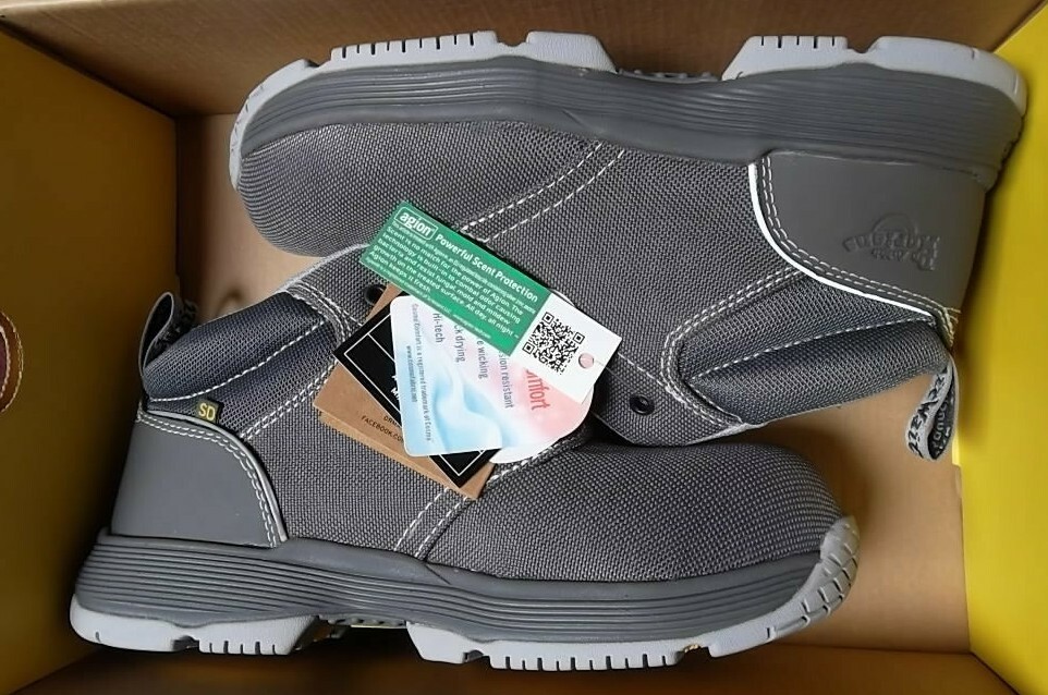 NEW Dr. Martens HARPER SD Safety Toe Grey Industrial Work  display picture 2