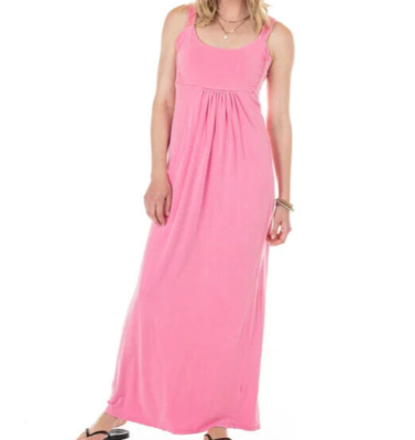 FRESH PRODUCE XL Cosmos Pink Stretch MALIBU Maxi Dress $92 NWT New XL | eBay