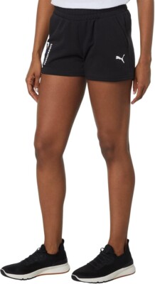 PUMA Women's Standard BMW M Motorsport Essentials 4'' Shorts, Black