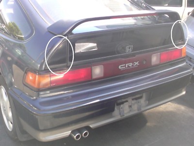 Jdm Honda Cr X Crx Ef8 Sir Rear Gate Side Garnish Oem Ebay