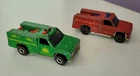 LOT of 2 HOT WHEELS Redline Forest Service & Emergency Squad Truck - Hong Kong