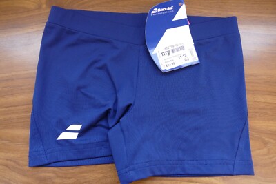 Babolat Mädchen 11-12 Jahre Core Shorts Estate blau - neu mit Etikett