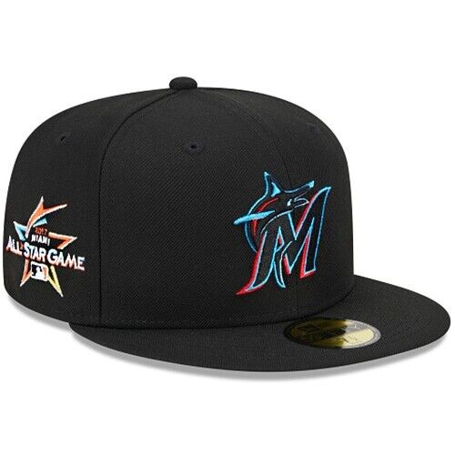 New Era Miami Marlins Black 5950 Fitted Hat MLB 2017 MLB All New Era Miami Marlins Black 5950 Fitted Hat MLB 2017 MLB All