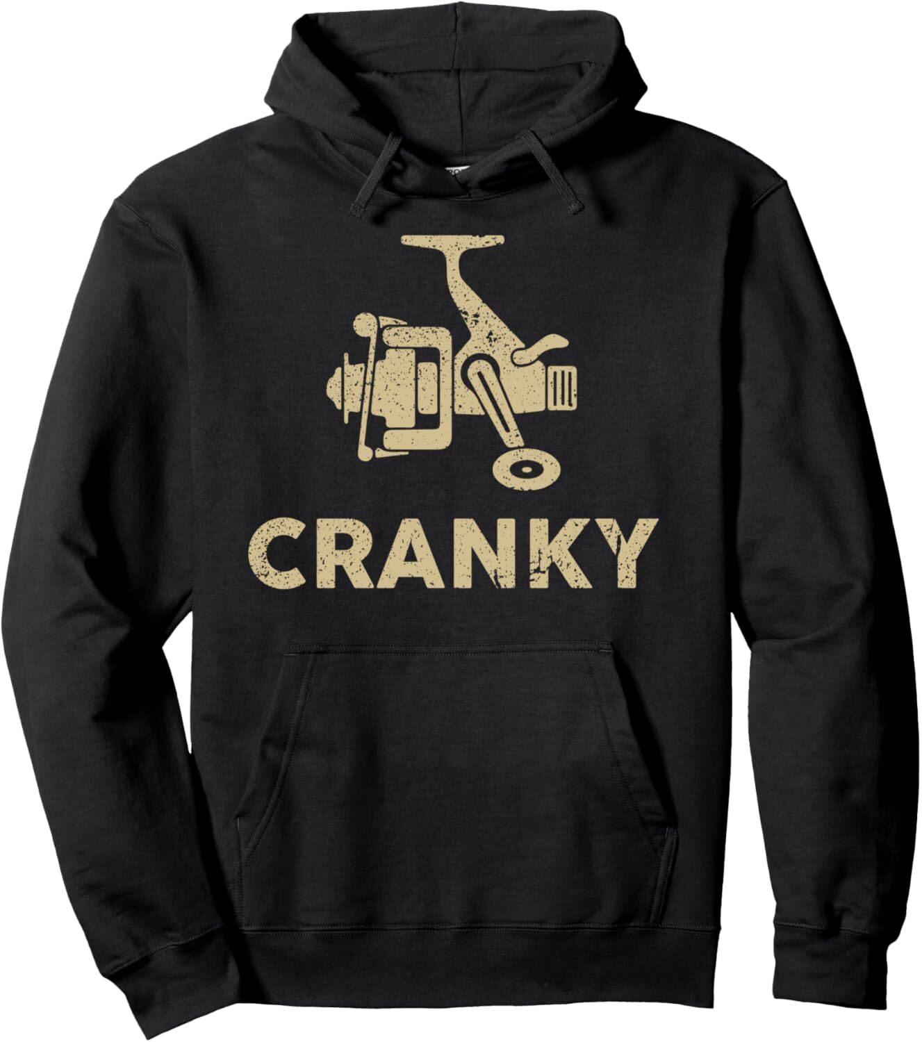 Funny Fishing Tee For Men, Cranky Fishing Tee Reel Pullover Hoodie