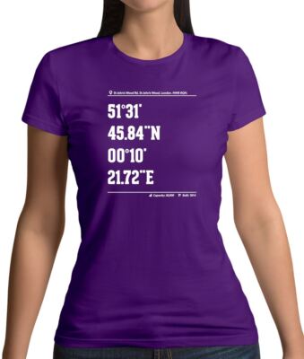 Cricket Ground Coordinates Lords - Damen T-Shirt - Fan Love Player Ashes