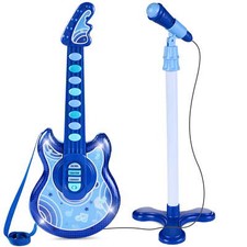 KIDS TOY GUITAR 19 Inch with Mic and Stand- Choose Your Color