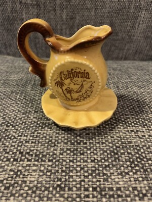 Ceramic Pitcher Califonia bayview Made In Japan