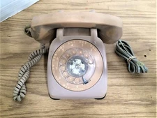 Vintage Automatic Electric NB 802 CXX Painted Rotary Desk Telephone Phone WORKS