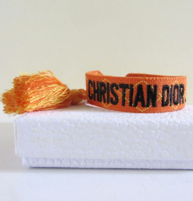 Christian Dior Woven Cotton J'Adior Adjustable Friendship Bracelet
