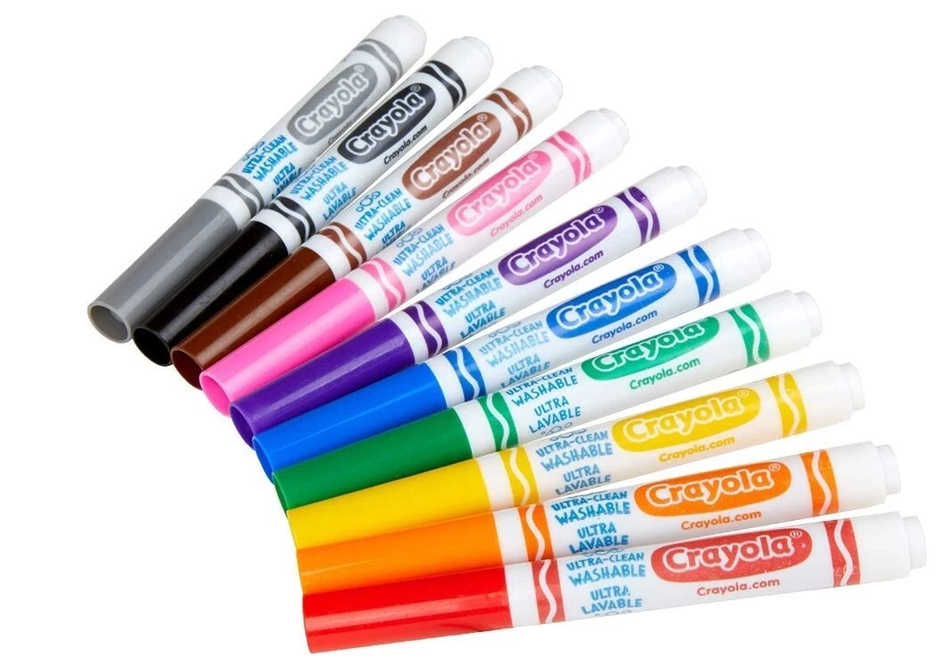 Crayola Ultra-Clean Color Max Broad Line Washable Markers - Multicolor  40/Pkg