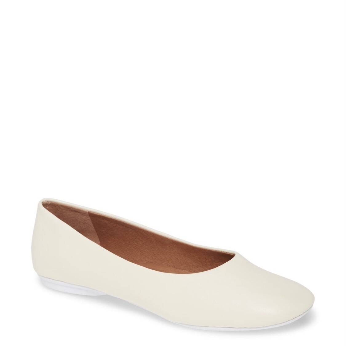 Eugene Travel Ballet Flats White 