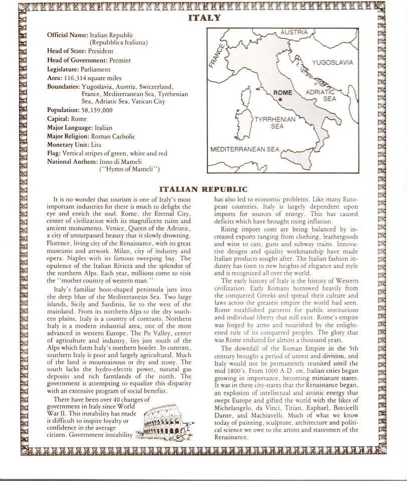 Italy 2000 Lire 1976 P 103b UNC w/FDI UN FLAG STAMP 2 Fancy Consecutive - Image 4 of 4