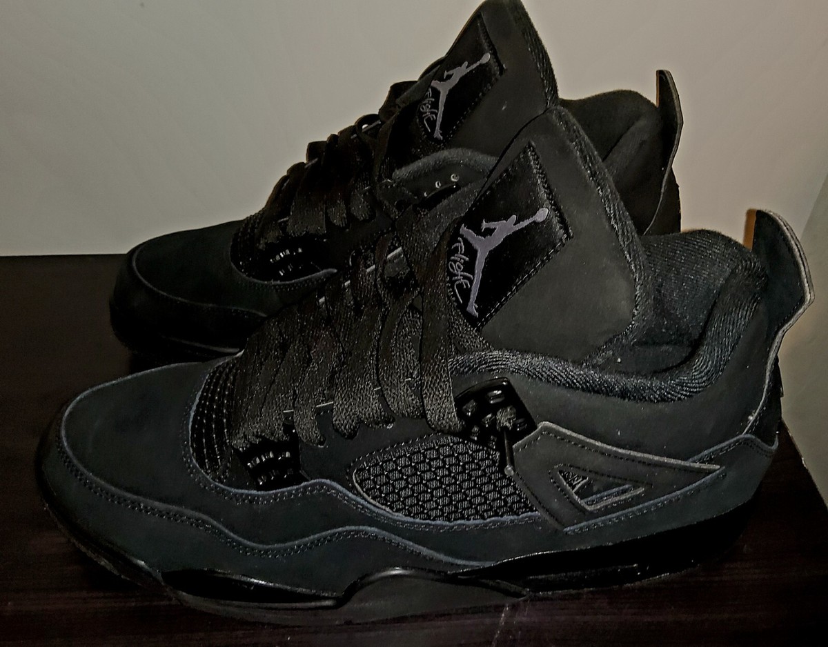 Jordan Retro 4 Black Cats Used/Gently Worn How to clean Air Jordan 4 “Black Cat” - YouTube main image 4