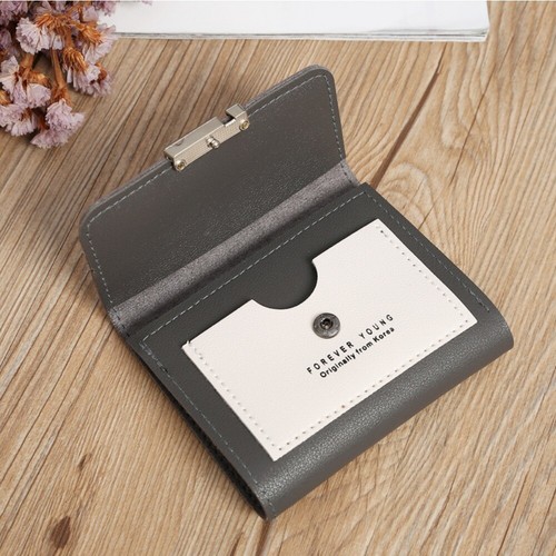 Small Leather Wallet Women's Trifold Credit Card Holder Purse Money Clip Handbag - Picture 14 of 22