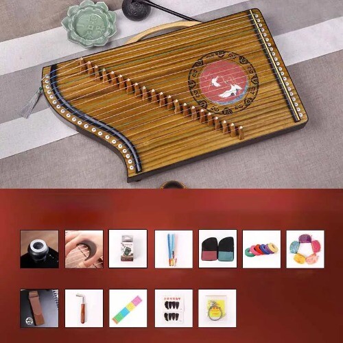 Small 21-strings Guzheng Beginners Professional Play Musical Instrument Portable - Picture 26 of 35