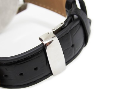 19MM BLACK LEATHER WATCH STRAP BAND WITH BUCKLE Made For TISSOT PRC200 PRS200