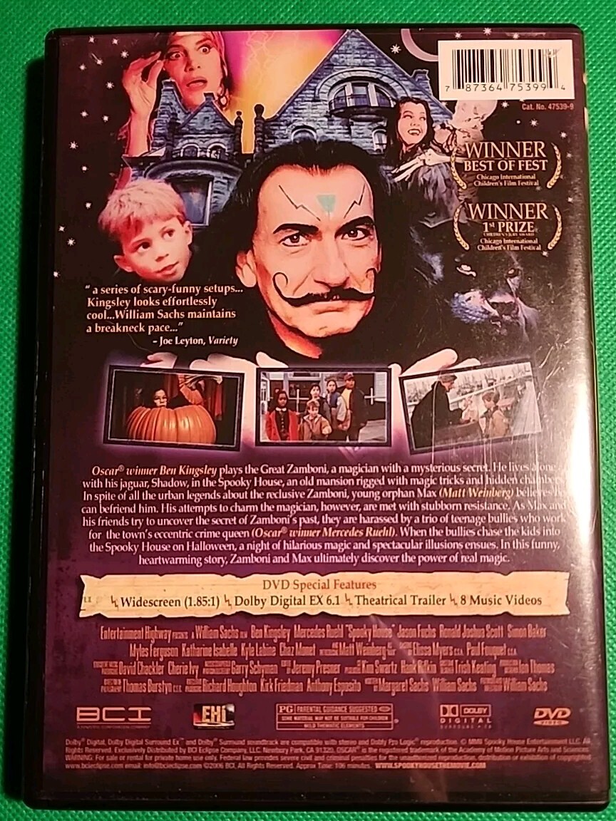 Spooky House DVD Ben Kingsley, Mercedes Ruehl 787364753994| eBay