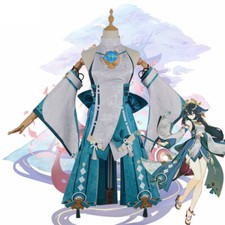 Game Genshin Impact Yae Miko Cosplay Costume Deluxe Outfit Halloween Fancy Dress — image 4