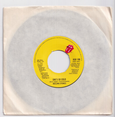 (nZ920) The Rolling Stones, She's So Cold - 1980 - 7'' vinyl