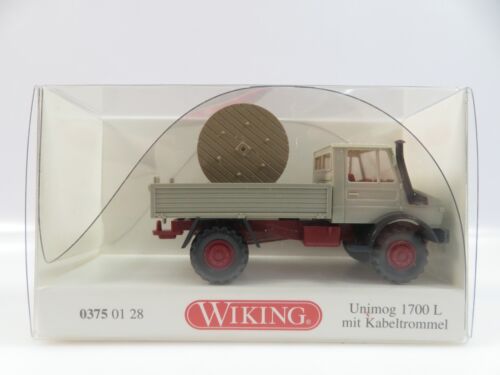1:87 Wiking 03750128 Unimog 1700 L mit Kabeltrommel W14
