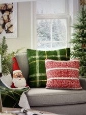 New Target Wondershop Christmas Santa Clause Throw Pillow..Embroidered