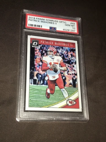 2018 OPTIC PATRICK MAHOMES PSA 10 GEM MINT CHIEFS ANOTHER SUPER BOWL