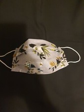 Flowers Face Mask Adult Size Washable Reusable Handmade