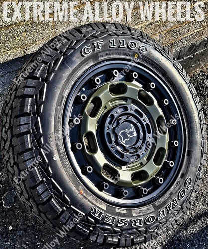 16" Green Atlas Alloy Wheels Fits Volkswagen Crafter 6x130 + All Terrain Tyres - Picture 2 of 10