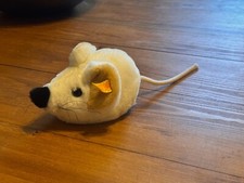 Vintage Steiff White Cosy Fiep Mouse Soft Stuffed Animal-Tag 5393/15-Germany