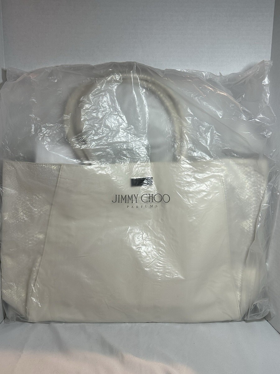Jimmy Choo Perfumes Tote Bag White Ivory Lg Women