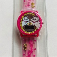 Vintage Disney Aristocats Marie Pink Kitty Watch Adjustable Dead Stock Watch