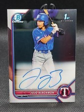 2022 Bowman Chrome Autograph - JoJo Blackmon #CPA-JBN Texas Rangers