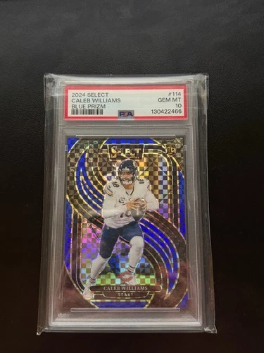 2024 Select #114 Caleb Williams Premier Level Blue Prizm /175 PSA 10 RC
