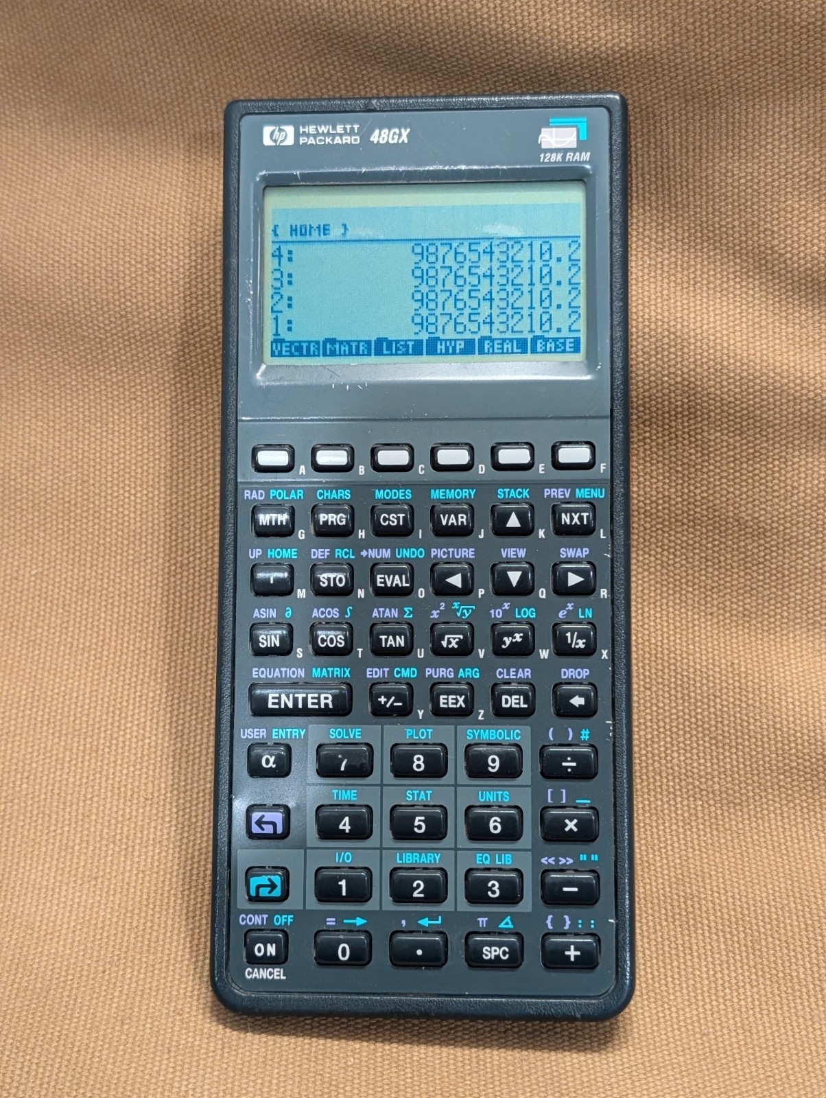 Hewlett Packard HP 48GX 128K Graphing Calculator Works Great!