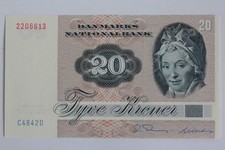 Banknote 20 Kroner Denmark type 1972-1979 mint (66183)