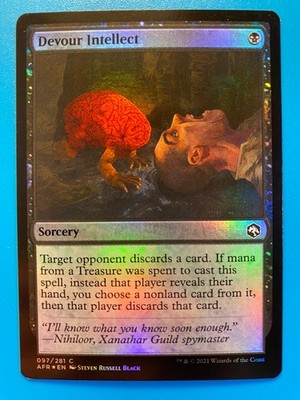 MTG 1x FOIL Devour Intellect # 97 Adventures in the Forgotten Realms Magic x1 NM